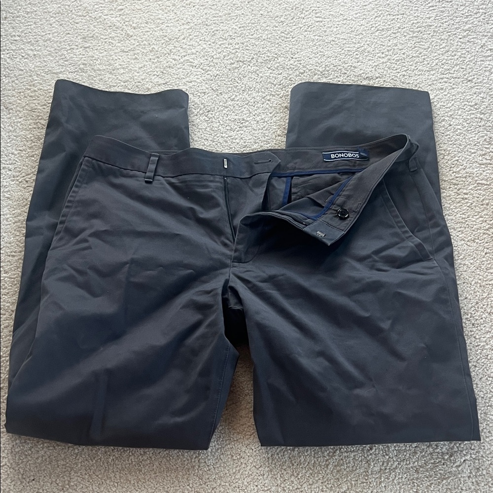 Bonobos Friday Men's Charcoal Chinos 33/30 straight fit